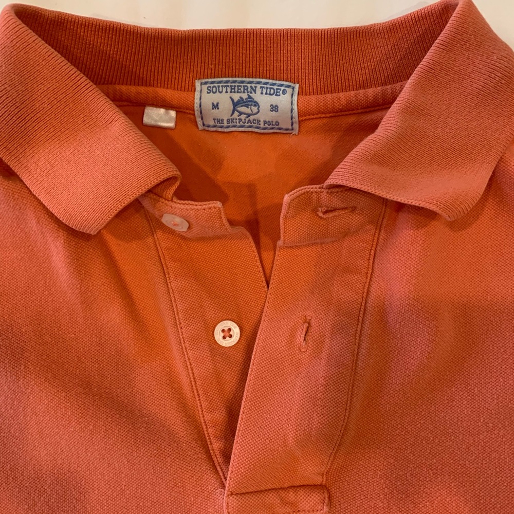 Men’s southern tide polo. Medium. Orange-ish